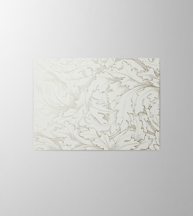 Hieronymus Greetingcards Greeting Card Acanthus Cotton White Green A000615 A5