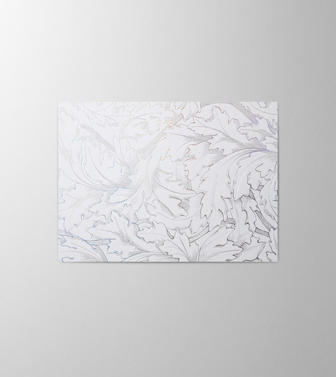Hieronymus Greetingcards Greeting Card Acanthus Cotton White Blue A000617 A5