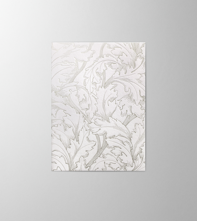 Hieronymus Greetingcards Greeting Card Acanthus Ice Gold A004624 A5