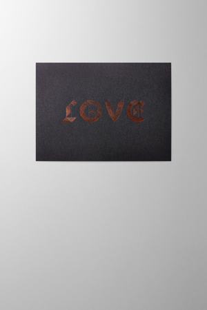 Hieronymus Valentine's Day Greetingcards Greeting Card Love Black Silver A003459 A5
