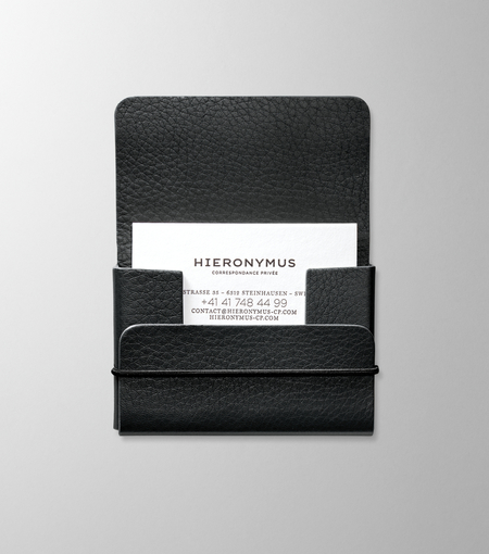 Hieronymus small leather goods business card holder black a004872 detail2