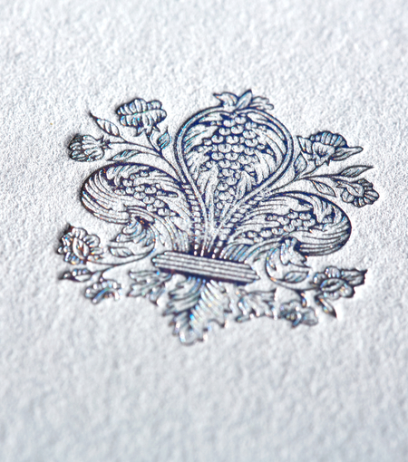 Hieronymus letterheads letterhead ornament a4 white blue 50 sheets a000186 detail1