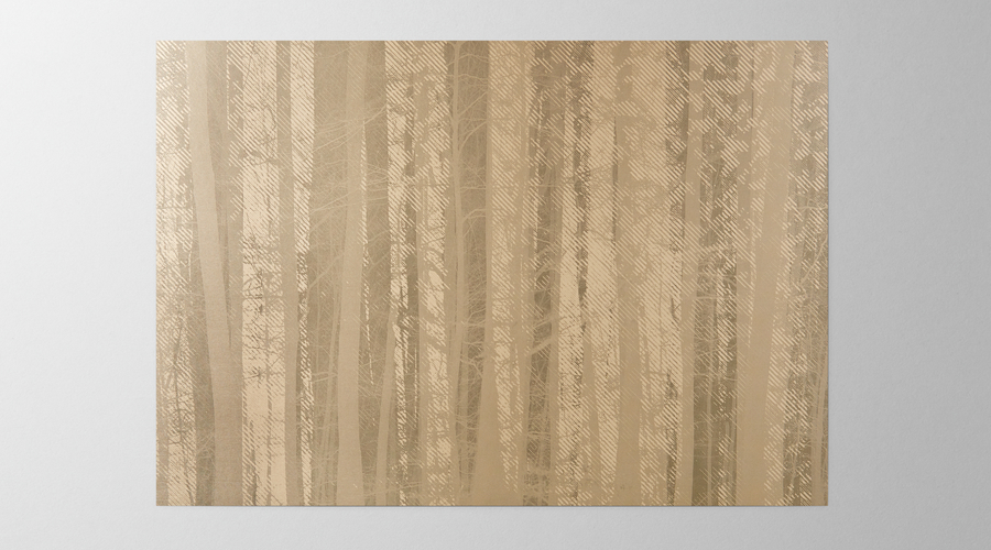 Hieronymus wrapping paper wrapping paper forest sand gold a000492 9