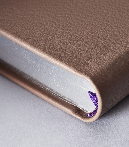 Hieronymus notebooks leather notebook h5 cow leather taupe a000676 detail1
