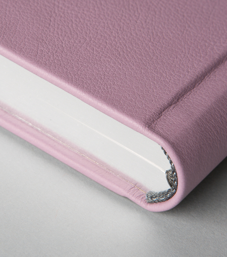 Hieronymus notebooks leather notebook h4 cow leather lilac a004071 detail1