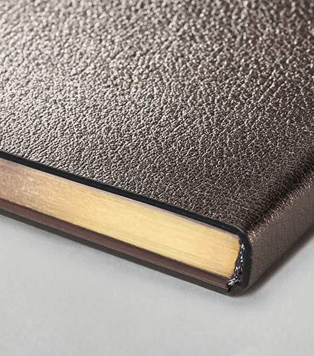 Hieronymus notebook soft notebooks leather notebook soft h5 metallic bronze a005626 h5