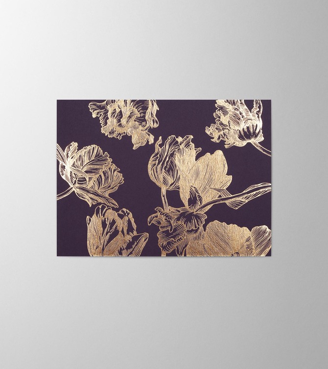 Hieronymus Greetingcards Greeting Card Tulipa Violet A005341