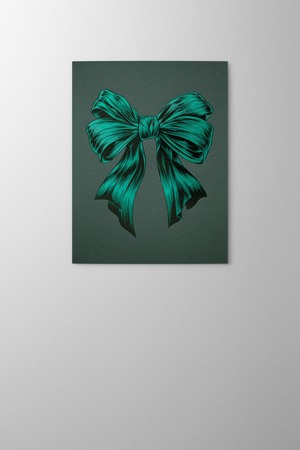 Hieronymus Christmas Greetingcards Greeting Card Festive Bow Dark Green A005903 Greeting Card Detailestive Bow Dark Green