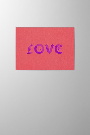 Hieronymus Greeting Card Love Neon Pink A005531 