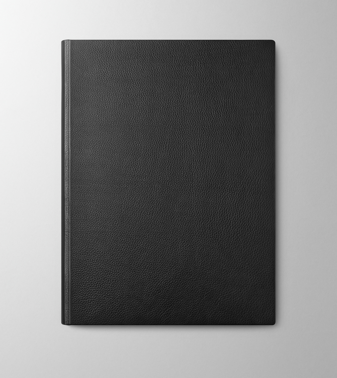 Hieronymus Notebooks Leather Imperial Leather Black A000648 Imperial