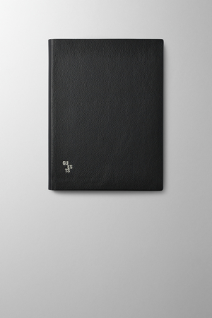 Hieronymus Topics Guestbook H4 Leather Black A000654 H4