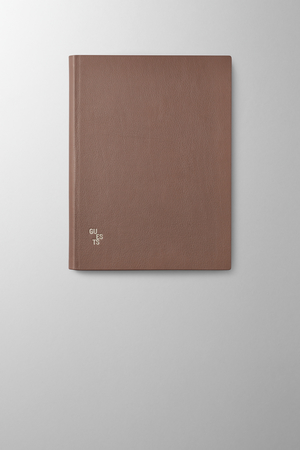 Hieronymus Topics Guestbook H4 Leather Taupe A000655 H4