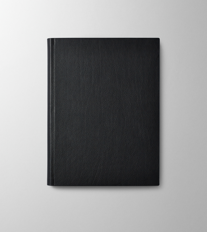 Hieronymus Notebooks Leather Notebook H4 Leather Black A000662 H4