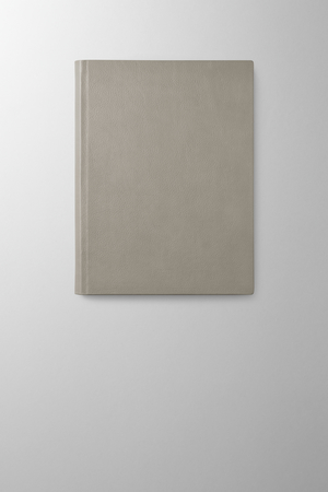 Hieronymus Notebooks Leather Notebook H4 Leather Light Grey A000665 H4