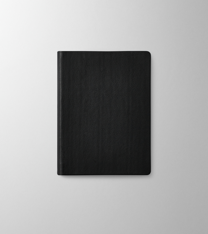 Hieronymus Notebooks Leather Notebook H6 Leather Black A000687 H6