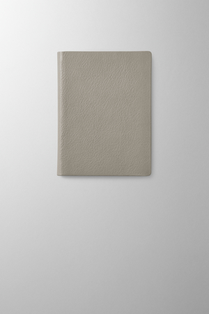 Hieronymus Notebooks Leather Notebook H6 Leather Light Grey A000690 H6