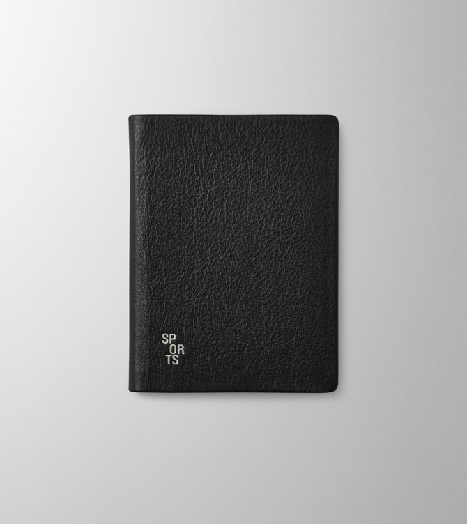 Hieronymus Topics Sports Notebook H6 Leather Black A000691 H6