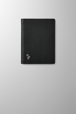 Hieronymus Topics Sports Notebook H6 Leather Black A000691 H6