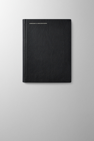 Hieronymus Topics Addresses & Anniversaries H5 Leather Black A000694 H5