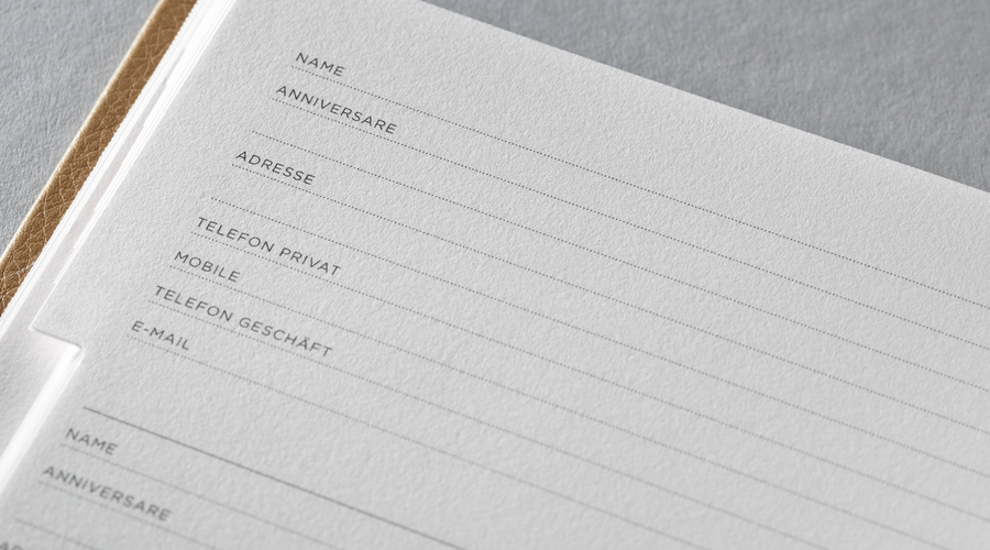 Addresses & Anniversaries