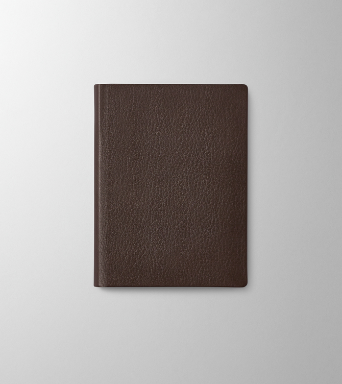 Hieronymus Notebooks Leather Notebook H6 Leather Dark Brown A003323 H6