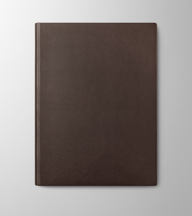Hieronymus Notebooks Leather Imperial Leather Dark Brown A003326 Imperial