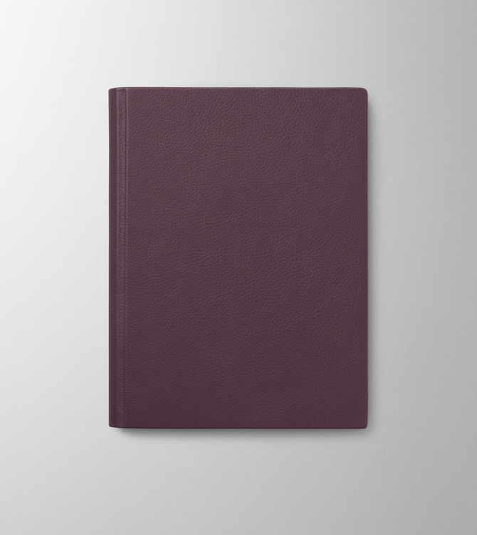 Hieronymus Notebook H4 Leather Plum A004070 H4