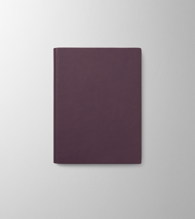 Hieronymus Notebooks Leather Notebook H6 Leather Plum A004082 H6
