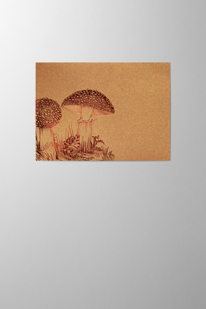 Hieronymus Greeting Card Mushroom Classic Gold A004636 A5