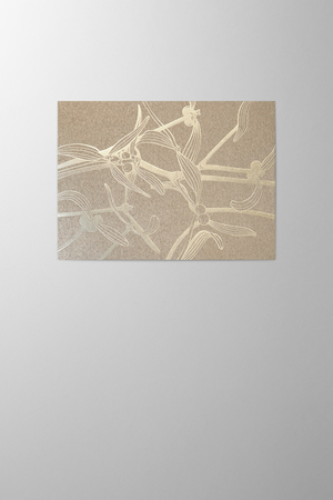 Hieronymus Greetingcards Greeting Card Mistletoe Sandgold A005267 A5