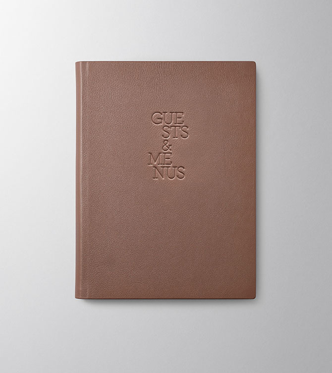 Hieronymus Topics Guests & Menus H4 Leather Taupe A005419 