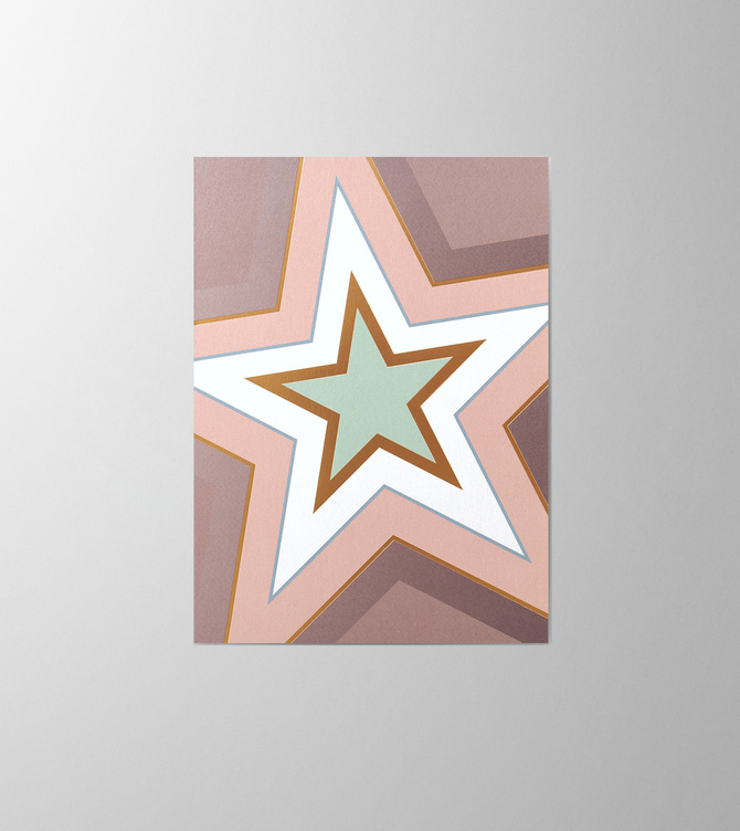 Hieronymus Christmas Greetingcards Greeting Card Popstar Rosewood A005445 