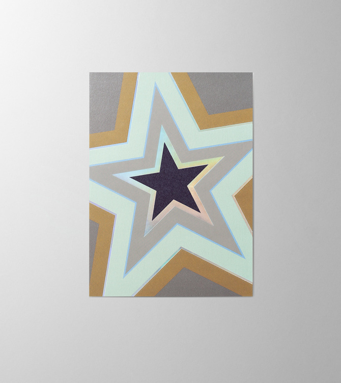 Hieronymus Christmas Greetingcards Greeting Card Popstar Silver Mint A005446 