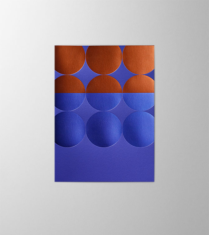 Hieronymus Greetingcards Christmas Greeting Card Berries Cobalt A005676 A5