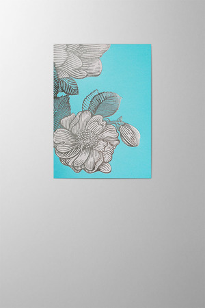 Hieronymus Birthday Greetingcards Mother's Day Greeting Card Wild Rose Turquoise A005683 A5