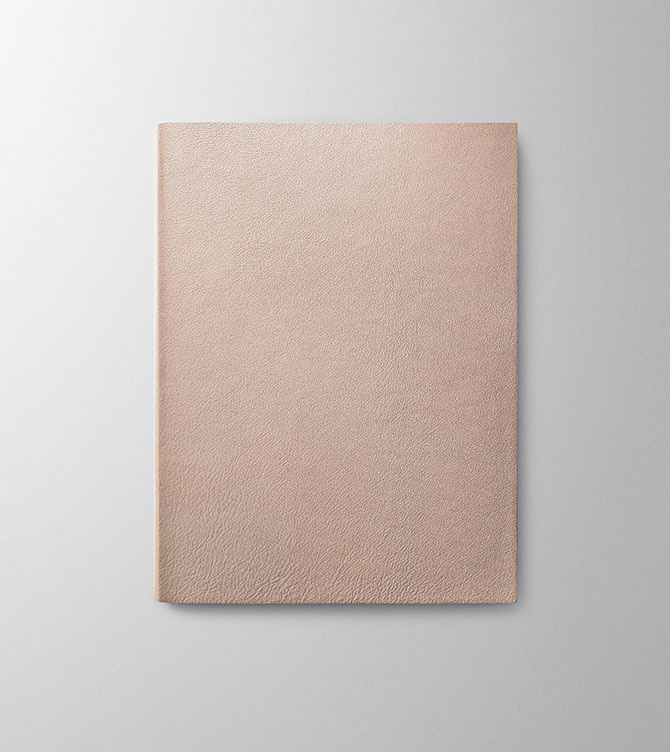 Hieronymus Notebooks Leather Notebook Soft Notebook Soft H4 Nude A005702 H4