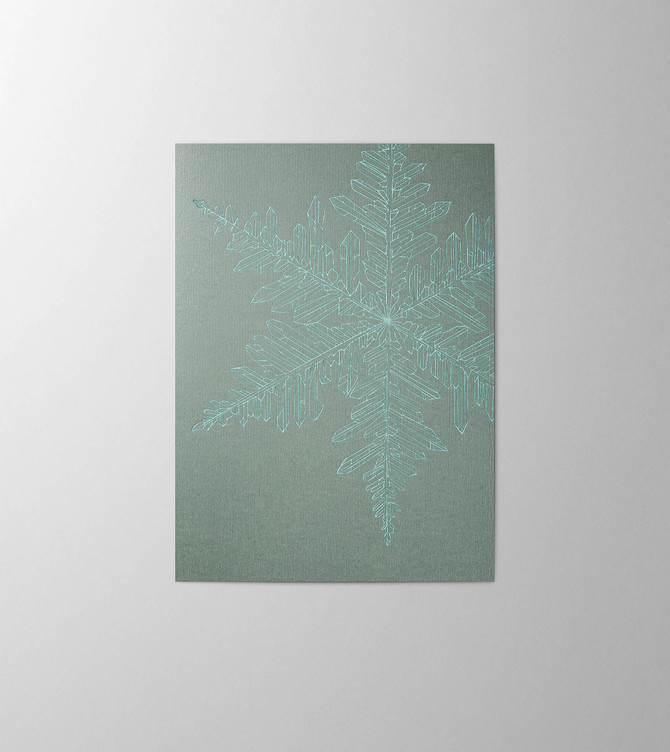 Hieronymus Christmas Greetingcards Greeting Card Snowflake Aqua Silver A005801 A005801 A.jpg