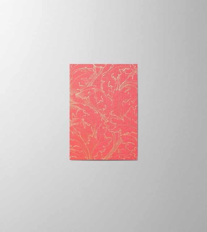 Hieronymus Small A6 Greeting Card Acanthus Neon Pink Small A005845 A005845 Neon Pink.jpg
