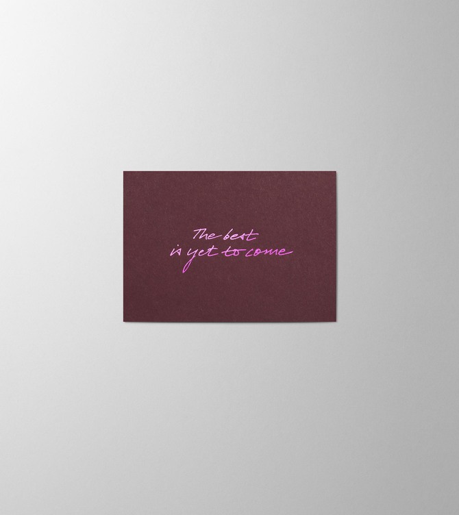 Hieronymus New Year Small A6 Greeting Card The Best Is Yet To Come Bordeaux Small A005854 A005854 Bordeaux.jpg