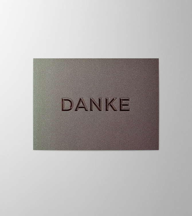 Hieronymus Greeting Card Danke Lizard A003453 A5
