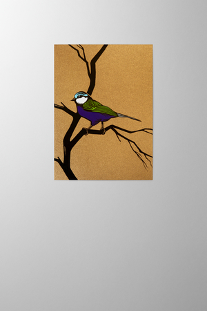 Hieronymus Greetingcards Greeting Card Bird Classic Gold A005255 A5