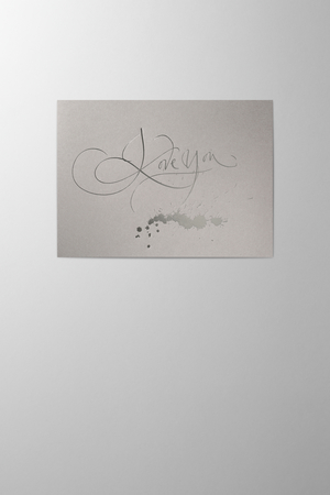 Hieronymus Greetingcards Valentine's Day Greeting Card I love you light grey A005292 A5