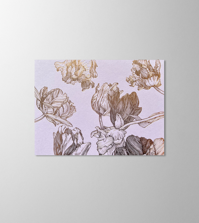 Hieronymus Easter Greetingcards Mother's Day Greeting Card Tulipa Lilac A005342 