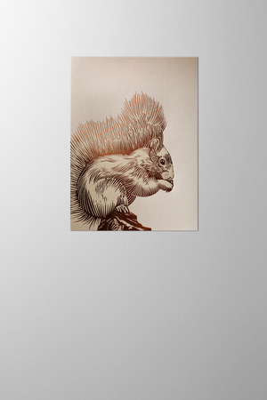 Hieronymus Greetingcards Greeting Card Squirrel Light Gold A005447 A005447 A.jpg