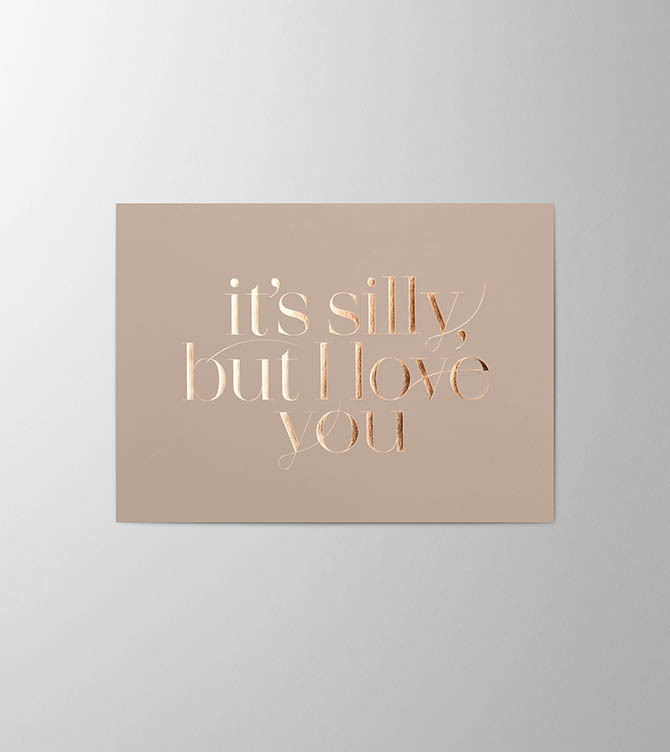 Hieronymus Valentine's Day Greetingcards Greeting Card It's silly but I love you Dust A005811 A005811 A.jpg