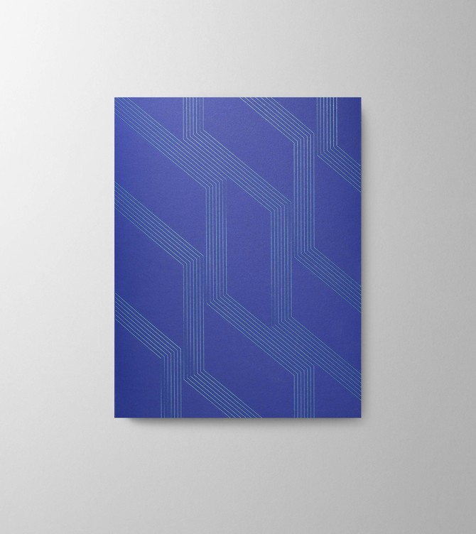 Hieronymus Writing Pads Writing Pad H5 Rhombus Cobalt A005654 
