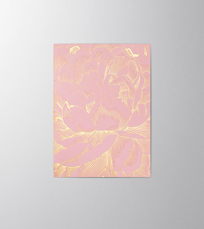 Hieronymus Birthday Easter Greetingcards Mother's Day Greeting Card Paeonia Light Pink A005567 