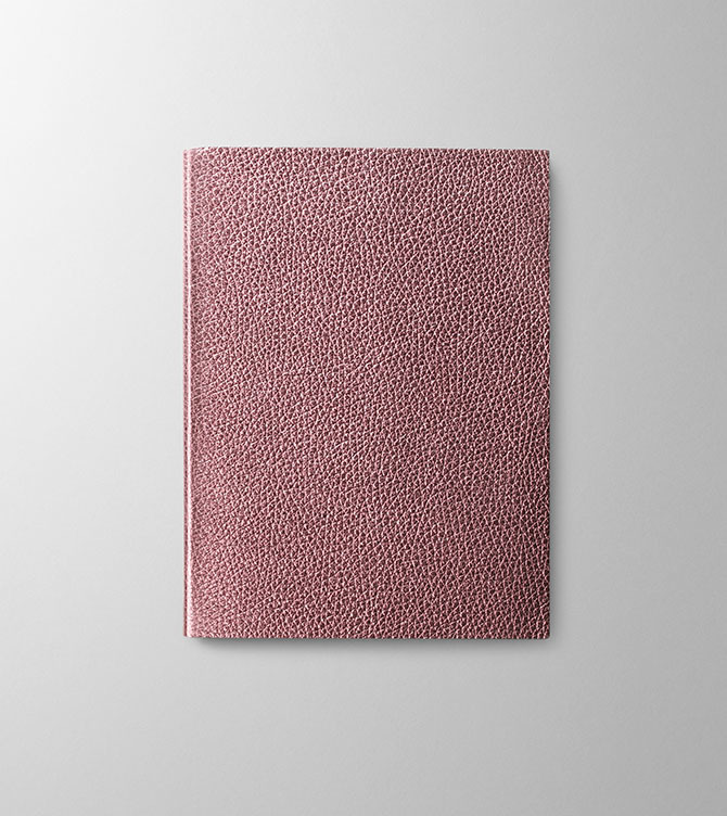 Hieronymus Notebook Soft Notebooks Leather Notebook Soft H5 Metallic Bordeaux A005624 H5